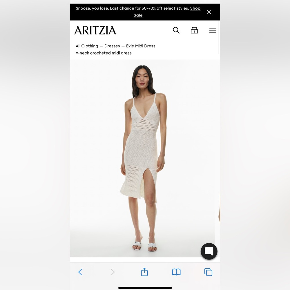 Wilfred Evie midi dress in white